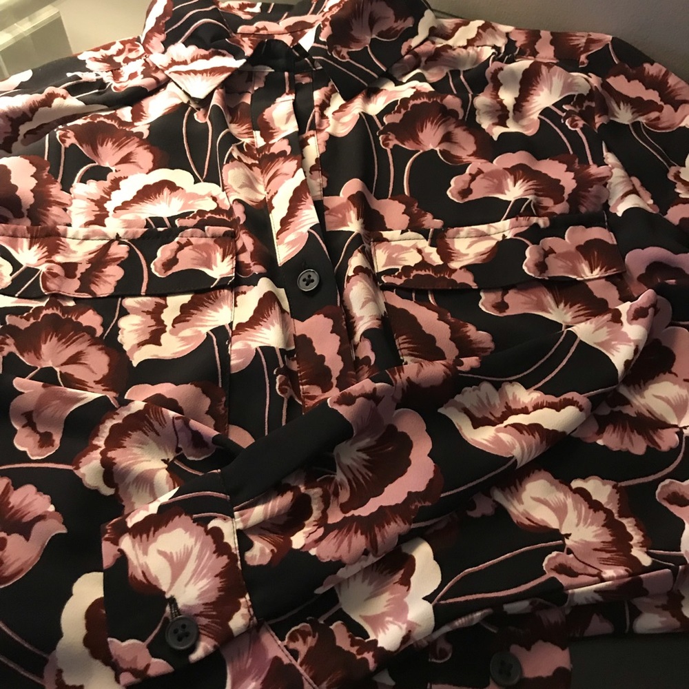 Silky blouse.